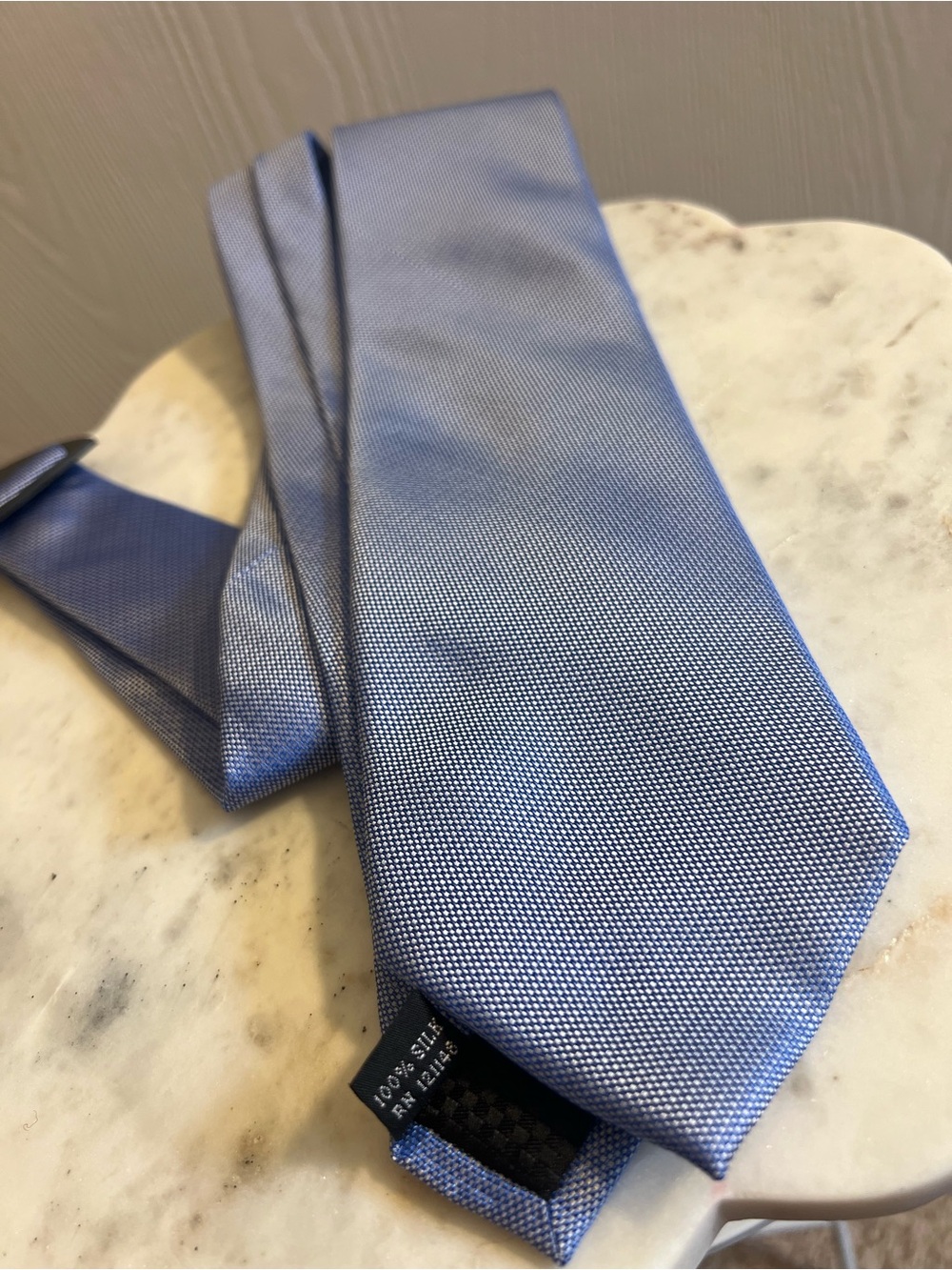 Sean John Light Blue Micro-Texture 100% Silk Tie